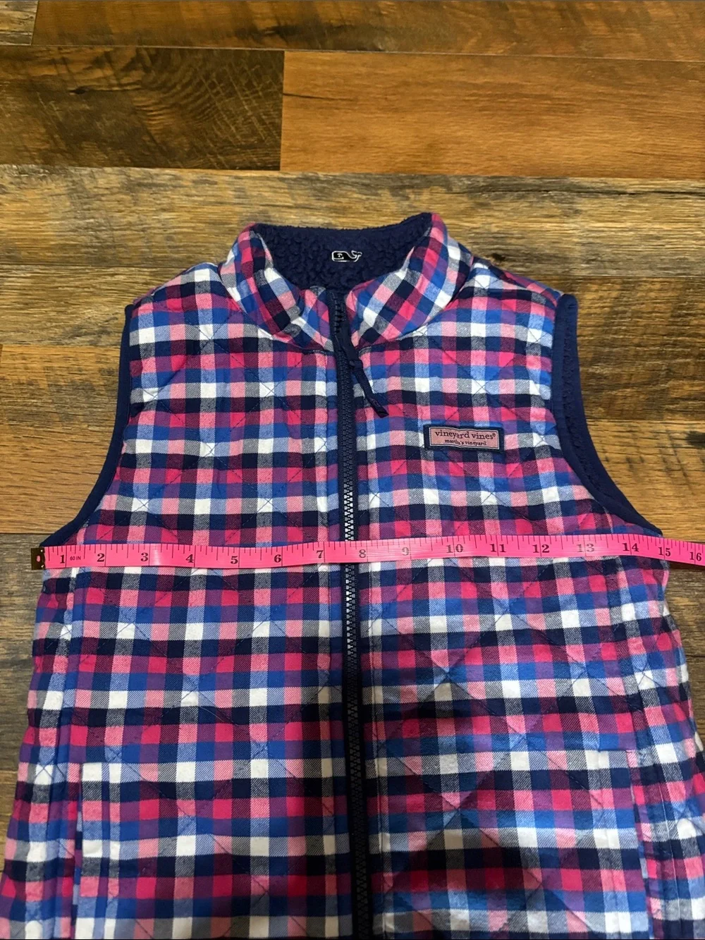 Vineyard Vines Girls Moonshine Reversible Sherpa Shep Vest